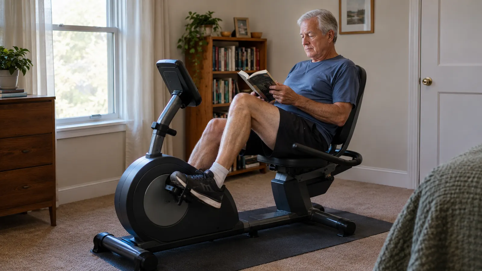 Recumbent Bike vs Under-Desk Pedal Exerciser for Older Adults
